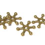Distantier metalic, auriu antichizat, 15x1 mm