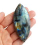 Cabochon Enorm Labradorit Marquise Spectrolit - Multiflash - 190 karate