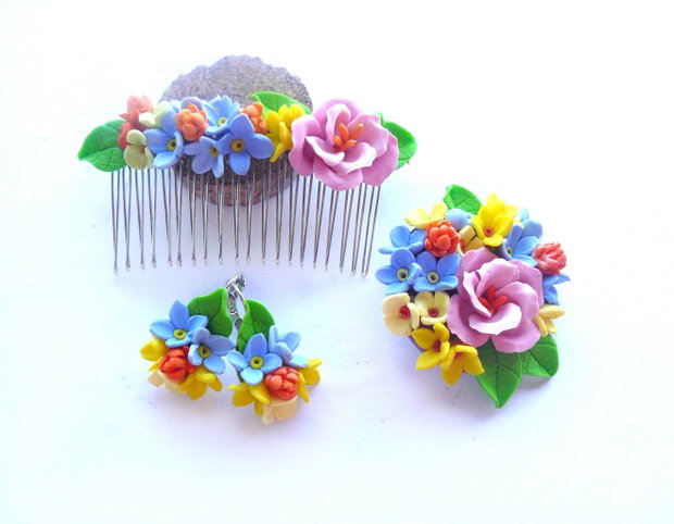 Set cu floare mare - COMANDA