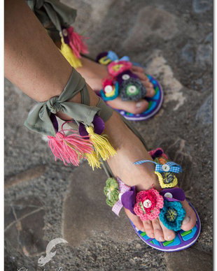 papuci de vara boho chic trendy