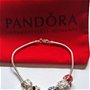 Bratara argint 925 tip Pandora cu charmuri placate cu argint si emailate