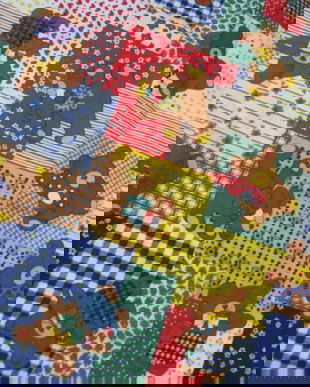 Tesatura patchwork cu ursuleti