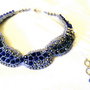 Set" argintiu albastru cobalt"