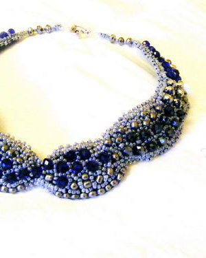 Set" argintiu albastru cobalt"