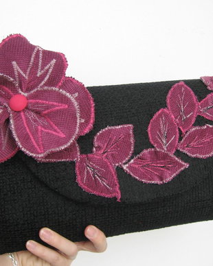 Poseta Black -fucsia - pentru comanda