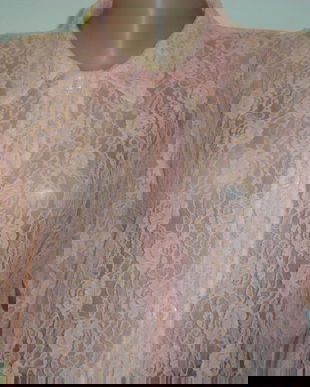 Bluza din dantela,culoare somon