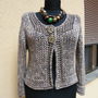 Cardigan tricotat din snur