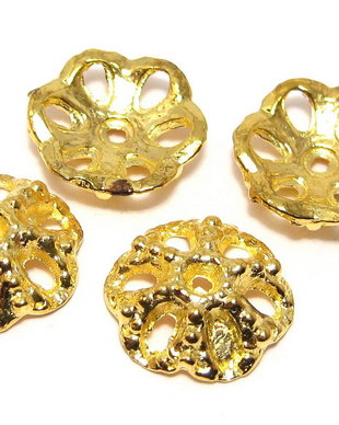 Capacel metalic, auriu, 12x3.5 mm