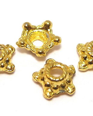 Capacel metalic, antic style, 6x3 mm