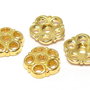 Capacel metalic, auriu, 8x2 mm