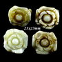 4207 - (4buc) Charms tip conector, agata ochi, sculptata