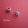 Margea tip Pandora din argint INDIA in model perforat cu floricele