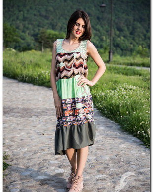 rochie de vara boho chic rustic