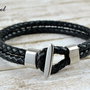 Bratara barbateasca cu snur de piele ''Sildur''