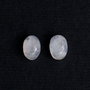 Set 2 buc moonstone ovale albastru si rainbow -  5 x 7 mm