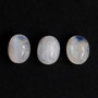 Set 3 buc moonstone ovale albastru si rainbow - 11 x  8 mm