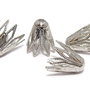 Capacel metalic, platina, 9x9.5 mm
