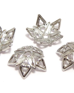 Capacel metalic, platina, 9x3 mm