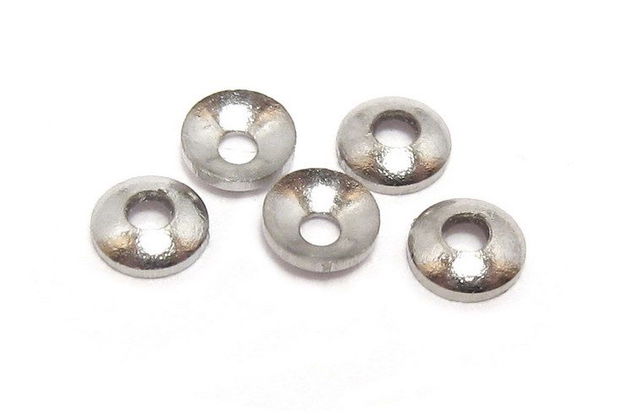 Capacel metalic, platina, 3x0.8 mm - 50 de bucati