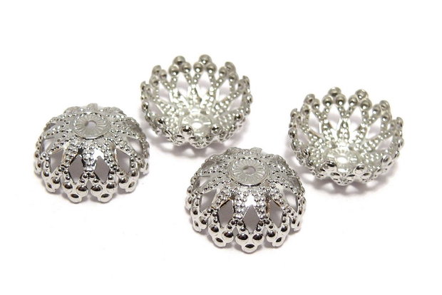 Capacel metalic, platina, 12x5 mm