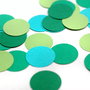 100 buc Buline - Verde crud, Teal, Verde padure