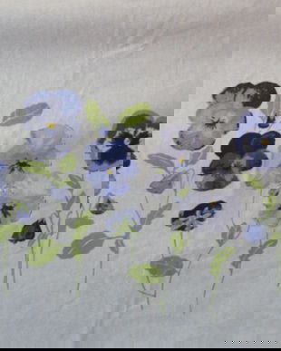 Draperie cu panselute