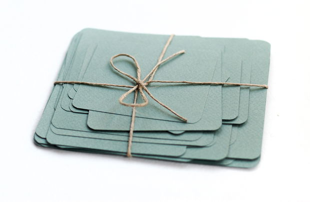 Set cartonase Fabriano  - Dusty Green - pentru prezentare, organizare - Flash cards