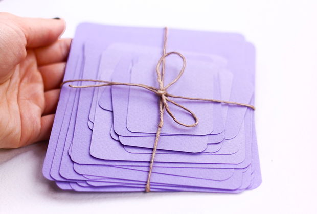 Set cartonase Fabriano  - Fairy Purple - pentru prezentare, organizare - Flash cards