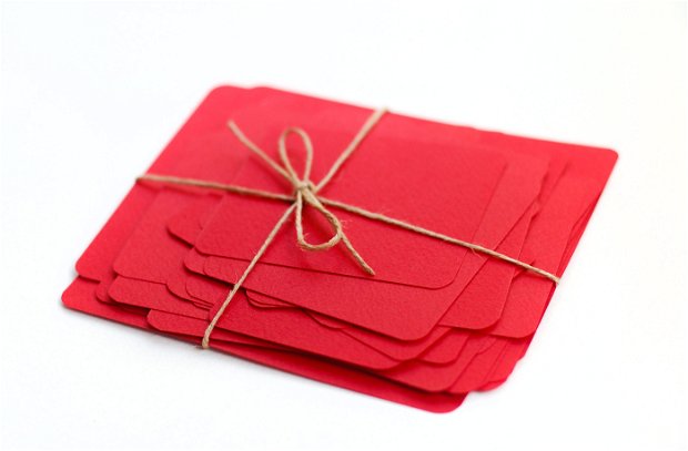 Set cartonase Fabriano  - Scarlet Red  - pentru prezentare, organizare - Flash cards