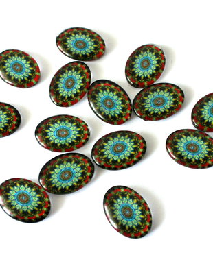 Cabochon sticla