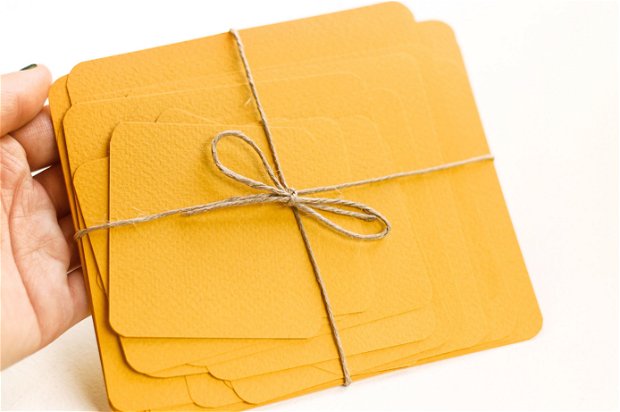 Set cartonase Fabriano  - Intense Yellow - pentru prezentare, organizare - Flash cards