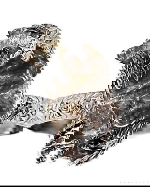 Ag256 - Inel, argint 925, meteorit Campo del Cielo