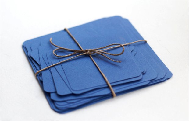 Set cartonase Fabriano  - Deep blue - pentru prezentare, organizare - Flash cards