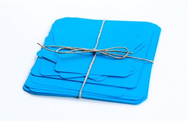 Set cartonase Fabriano  - Aqua blue - pentru prezentare, organizare - Flash cards