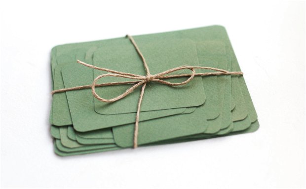 Set cartonase Fabriano  - China green - pentru prezentare, organizare - Flash cards