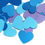 100 buc Inimioare- Albastru, Baby blue, Mov
