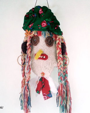 Masca decorativa - Baba Lelea - vandut