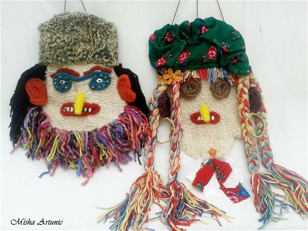 Masca decorativa - Baba Lelea - vandut