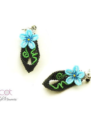 Cercei motiv floral -REZERVAT