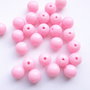 LMA812 - margele (10 buc) acrilice roz 8 mm