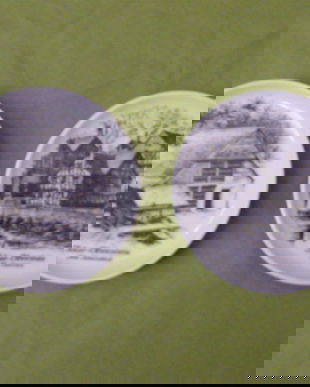 Set 2 farfurioare decorative-portelan