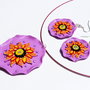 Set Heliotrop Poppies