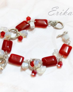 Bratara red agat