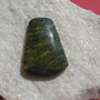 Pandantiv 1 din green jasper aprox 7x31x45 mm