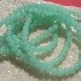(10 bucati) Margele verde mint din sticla aprox 4.5 mm
