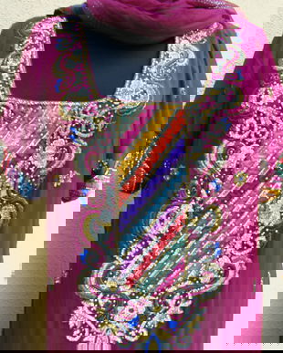 Rochie indiana cu esarfa