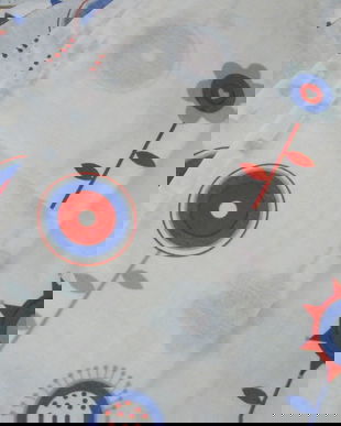 Set 2 draperii cu flori