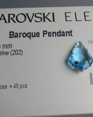 Pandantiv Swarovski - Baroc 22 mm - 6090-202
