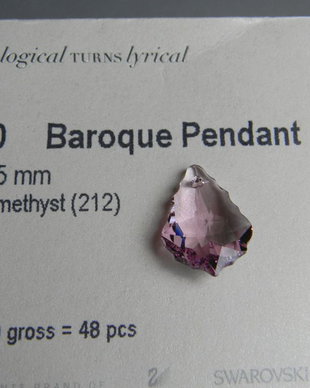 Pandantiv Swarovski - Baroc 22 mm - 6090-212