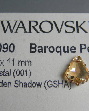 Pandantiv Swarovski - Baroc 16 mm - 6090-GSH